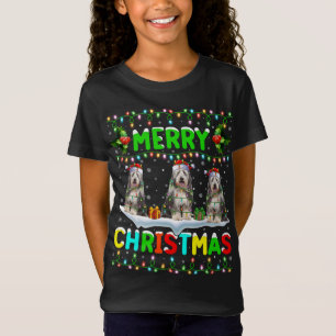 Funny Xmas Verlichting Santa Hat Merry Christmas B T-shirt