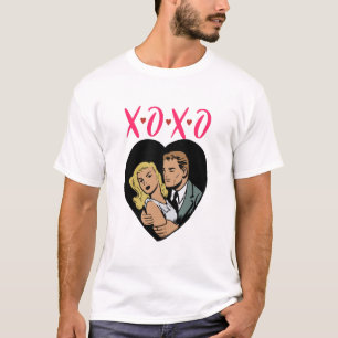 Funny XOXO T shirt - Kus me niet