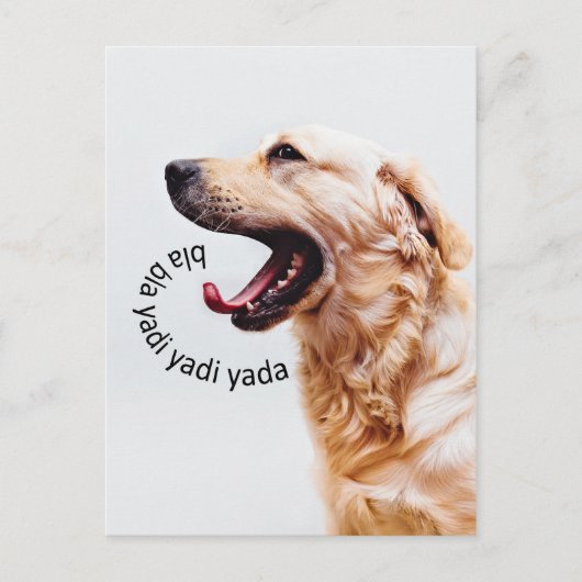 Funny Yapping Dog carte postale (Devant)