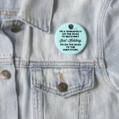 Funny Yarnaholic Button (In situ)