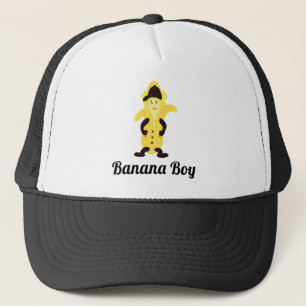 Funny yellow banana trucker pet