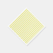 Funny Yellow Birds Doodle Servet (Hoek)