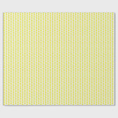 Funny Yellow Birds Doodle Wrapping Paper Cadeaupapier (Vlak)