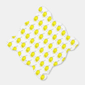 Funny Yellow Cartoon Birds Doodle Drawing  Bedankdoosjes (Uitgevouwen)