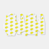 Funny Yellow Cartoon Birds Doodle Drawing Bedankdoosjes (Uitgevouwen)