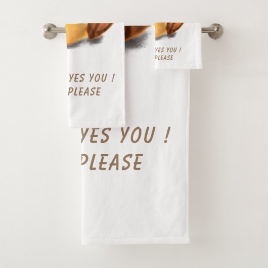 Funny Yellow Duck Playful Wink Smile - aangepaste  Bad Handdoek (Insitu)