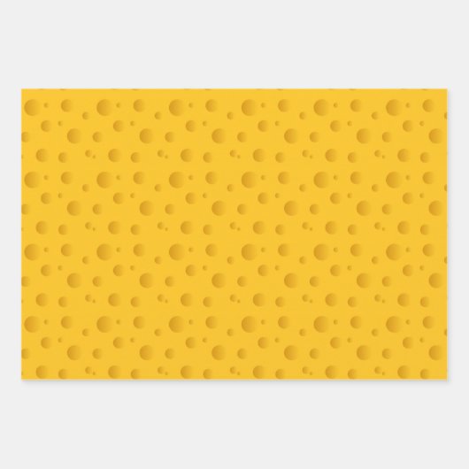 Funny yellow kaas slice Wrapping Paper Sheets (Voorkant 2)