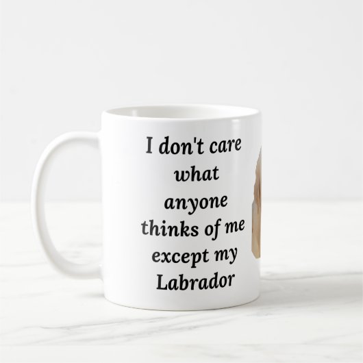 Funny Yellow Labrador Retriever Mok (Links)