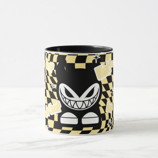 Funny Yellow Labubou-Inspired Mug | Cute Bold  Mok (Midden)