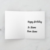 Funny  Yellow Mustard Birthday Card Kaart (Binnen)