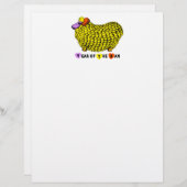 Funny Yellow Ram Chinese Year Zodiac Birthday LH (Voorkant / Achterkant)