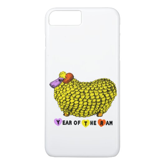 Funny Yellow Ram Chinese Year Zodiac iPhone Case-Mate iPhone Case (Achterkant)