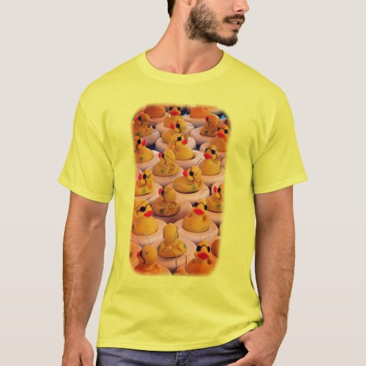 Funny Yellow Rubber Ducks T-shirt (Voorkant)