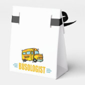 Funny Yellow School Bus Humoureus Bedankdoosjes (Achterkant)