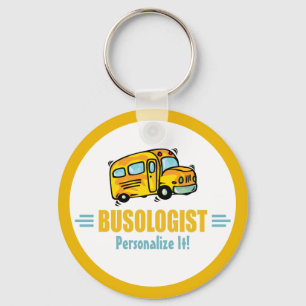 Funny Yellow School Bus Humoureus Sleutelhanger
