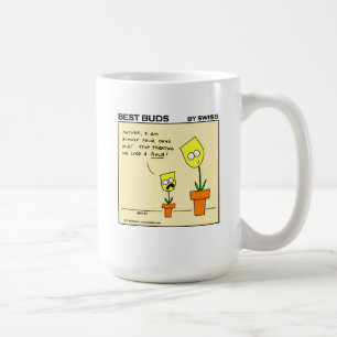 Funny Yellow Tulips Best Buds Mam Cartoon Koffiemok