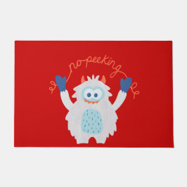 Funny Yeti Holiday Deurmat