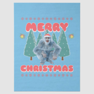 Funny Yeti - Vrolijk kerstfeest Tissuepapier