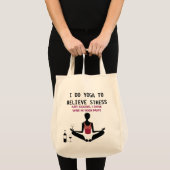 FUNNY YOGA-CANVAS TAS (Voorkant (product))