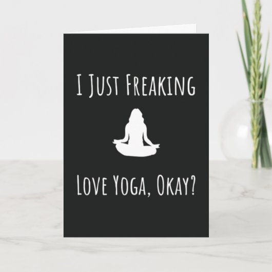 Funny Yoga Cartes Exercice Humour (Devant)