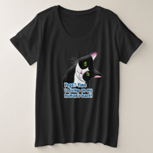 Funny Yoga Cat Grote Maat T-shirt