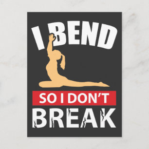 Funny Yoga Gezegde Briefkaart