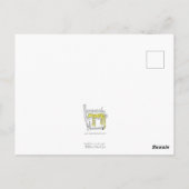 Funny yoga giraffe briefkaart (Achterkant)