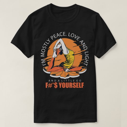 Funny Yoga Humor T-shirt (Design voorkant)