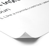 Funny Yoga Instructor Definition Poster (Hoek)