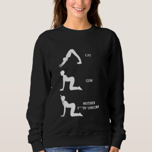 Funny Yoga Meditatie Kat Koe Eenhoorn Trui