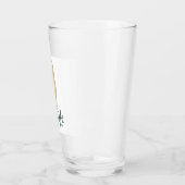 Funny Yoga Pose Beer Glas (Links)