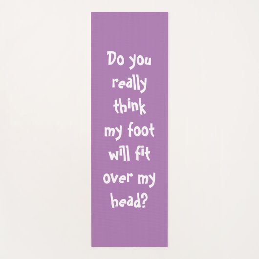 Funny Yoga Quote Lavender Yogamat (Voorkant)