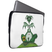 Funny Yogi Dragon Painting Laptop Sleeve (Voorkant Rechts)
