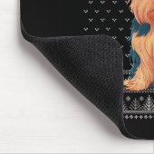 Funny Yorkie Dog Ugly Christmas Sweater Santa Xmas Muismat (Hoek)