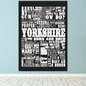 Funny Yorkshire Sayings toile noir et blanc (Insitu (Plancher de Bois))