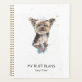 Funny Yorkshire Terrier aquarelle personnalisée (Devant)