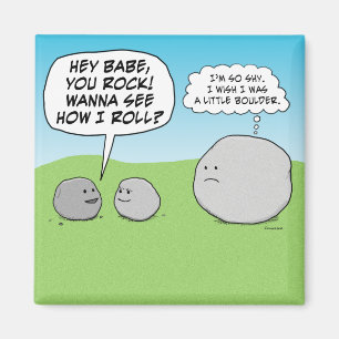 Funny You Rock Little Boulder Fridge Magnet Magneet