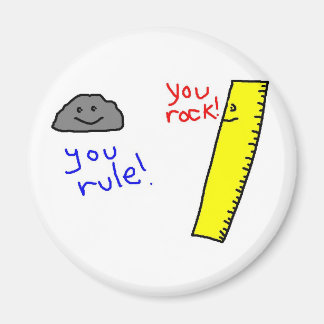 Funny "You Rock, You Rule"-producten Magneet