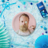 Funny Your Face Custom Photo Papieren Bordje (Feest)