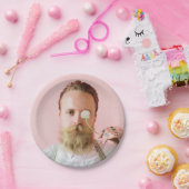 Funny Your Face Custom Photo Papieren Bordje (Feest)