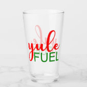 Funny Yule-kerstfeest Glas (Voorkant)