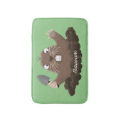 Funny zakgopher digging cartoon illustratie badmat (Voorkant Verticaal)