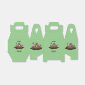 Funny zakgopher digging cartoon illustratie bedankdoosjes (Uitgevouwen)