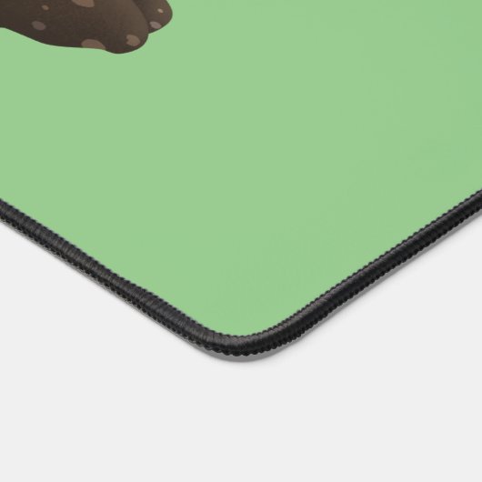 Funny zakgopher digging cartoon illustratie bureaumat (Hoek)