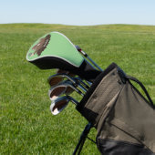 Funny zakgopher digging cartoon illustratie golfheadcover (Insitu)