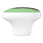 Funny zakgopher digging cartoon illustratie keramische knop (Zijkant)