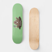 Funny zakgopher digging cartoon illustratie skateboard (Voorkant)