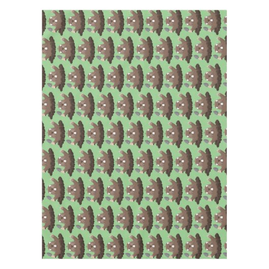 Funny zakgopher digging cartoon illustratie tafelkleed (Voorkant)