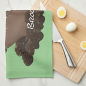 Funny zakgopher digging cartoon illustratie theedoek (Quarter Fold)