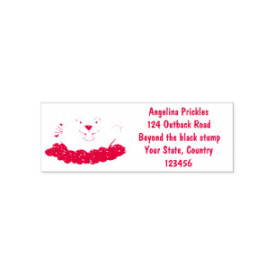 Funny zakgopher digging cartoon illustratie zelfinktende stempel